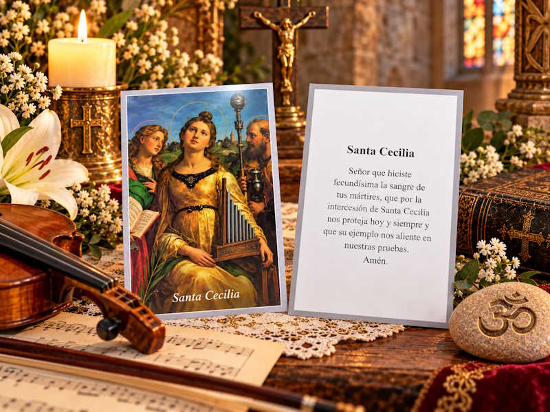 Estampa Santa Cecilia